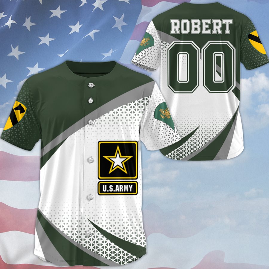 Custom US Military Baseball Jersey Veteran Jerseys for Men Military Veteran H2511 Trna