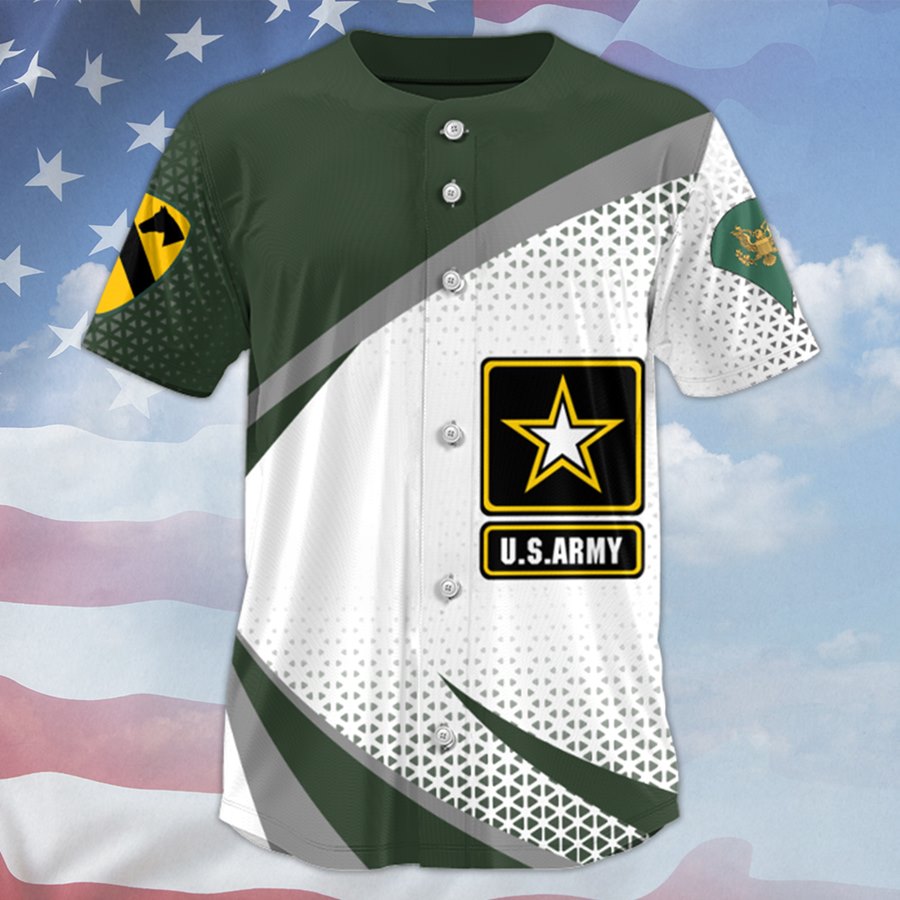 Custom US Military Baseball Jersey Veteran Jerseys for Men Military Veteran H2511 Trna