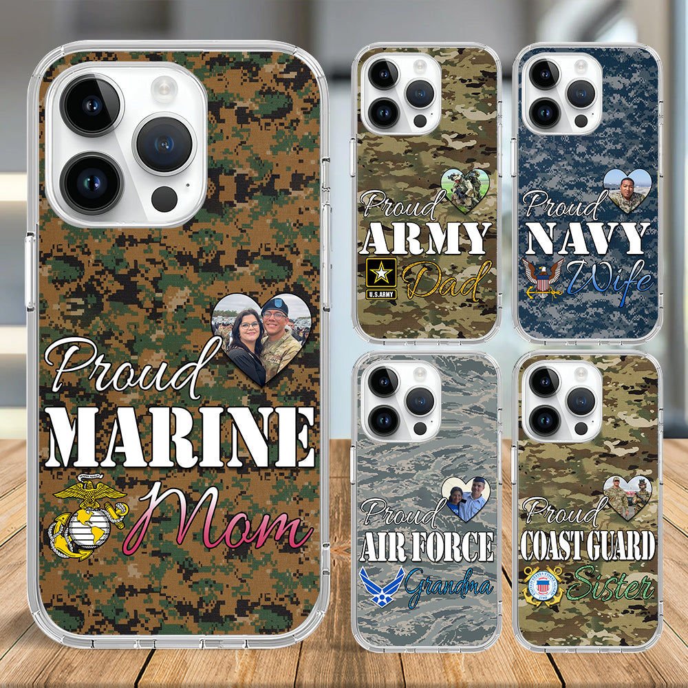 Proud Army Mom Sister Wife Grandma Custom Phone Case Gift For US Military Family Member Proud Phone Cases H2511 Trna