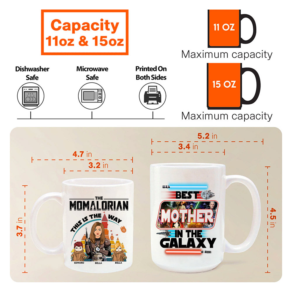 The Momalorian This Is The Way - Best Mother In The Galaxy Custom Mug For Mom