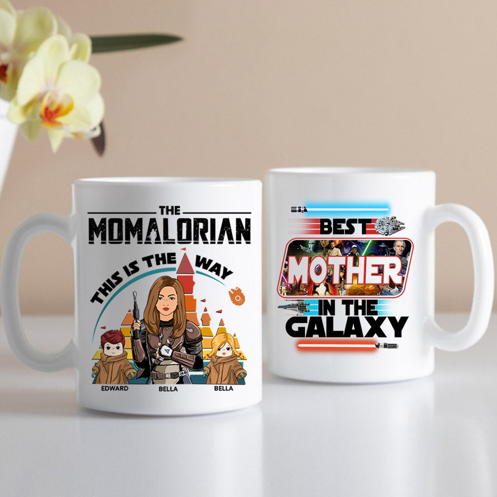 The Momalorian This Is The Way - Best Mother In The Galaxy Custom Mug For Mom
