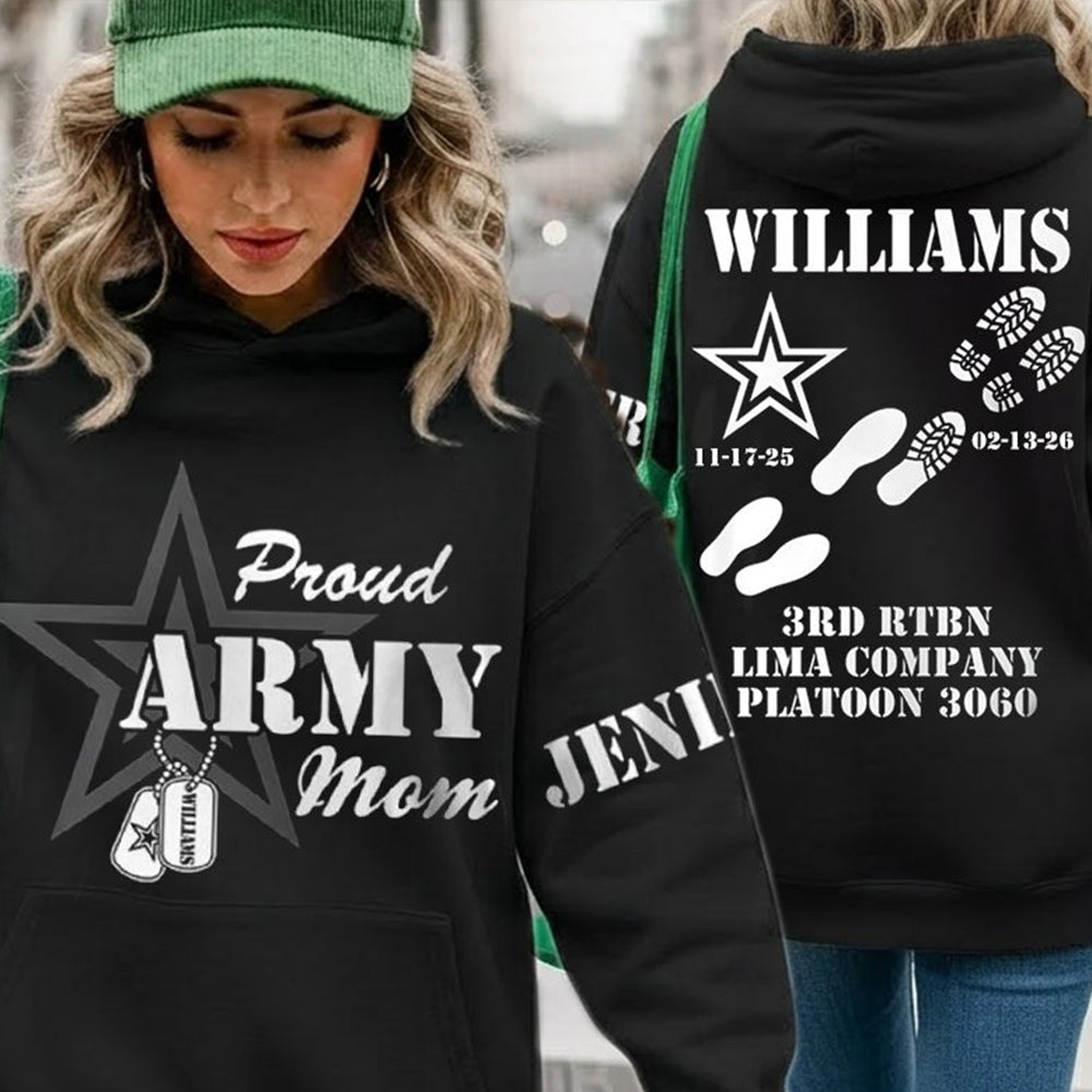 Proud Army Mom Dad Sister Family Members All Over Print Shirt Vr2 Custom Recruit Training Unit Designation Shirt For Proud Military Family Graduate Shirt H2511