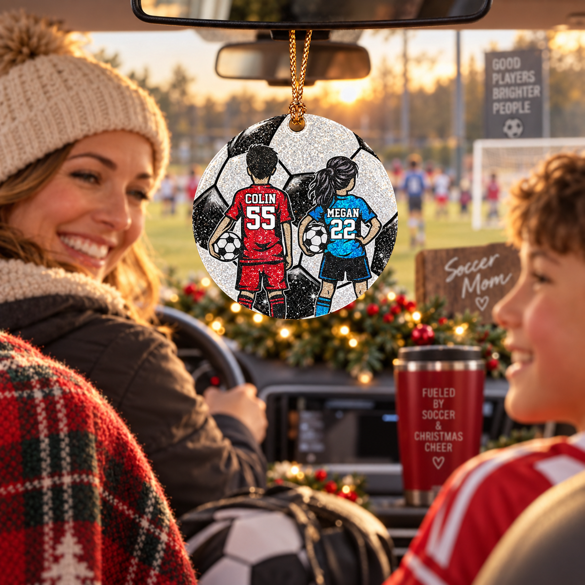 Personalized Soccer Christmas Ornament, Custom Player Gift, Soccer Lovers Gift T1807 T24
