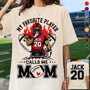 My Favorite Player Calls Me Mom All Over Print Shirt For Family Member Custom Shirt Gift For Football Player Na02 VH01