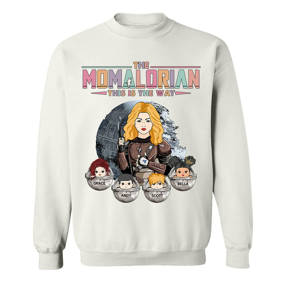 The Momalorian This Is The Way - Personalized Shirt For Mom - Mother's Day Gift For Wife - Gifts For Her