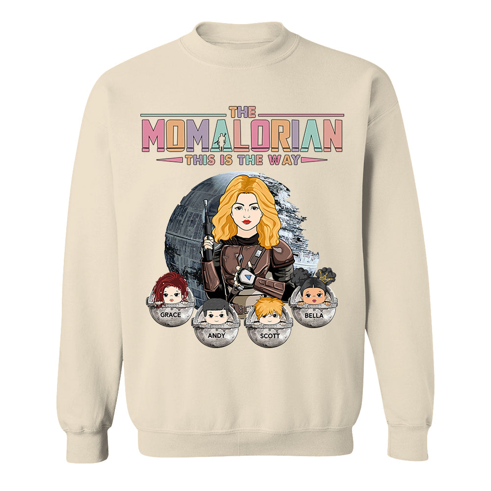 The Momalorian This Is The Way - Personalized Shirt For Mom - Mother's Day Gift For Wife - Gifts For Her