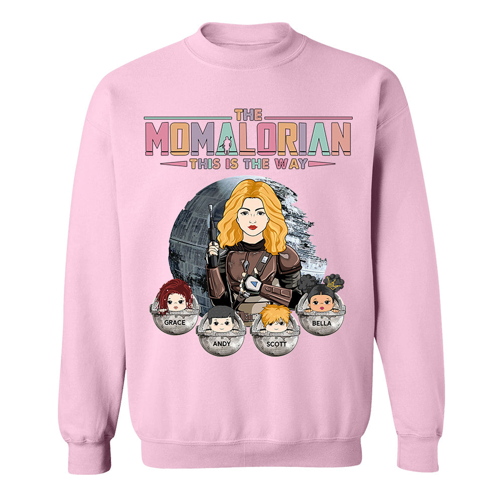 The Momalorian This Is The Way - Personalized Shirt For Mom - Mother's Day Gift For Wife - Gifts For Her