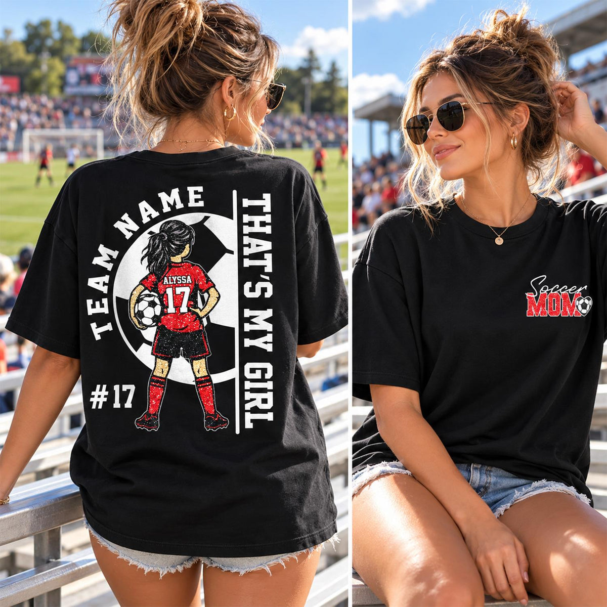 Personalized That’s My Girl Soccer Shirt, Custom Player Name & Number T-Shirt, Soccer Mom Gift Na02 Hv01 DH09