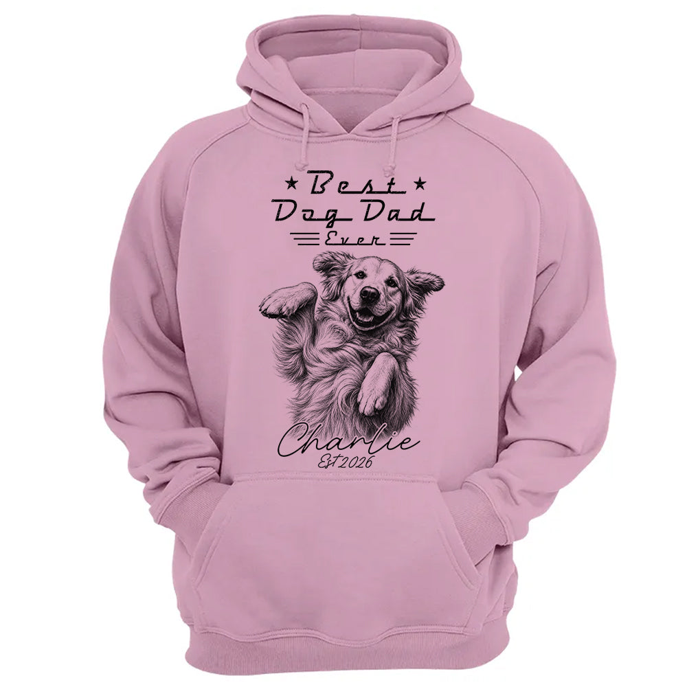 Best Dog Dad Ever, Personalized Dog Dad Shirt, Gift For Dog Lovers, Family Pet Lover Tee, Pet Lover Father's Day Gift T1807 T24