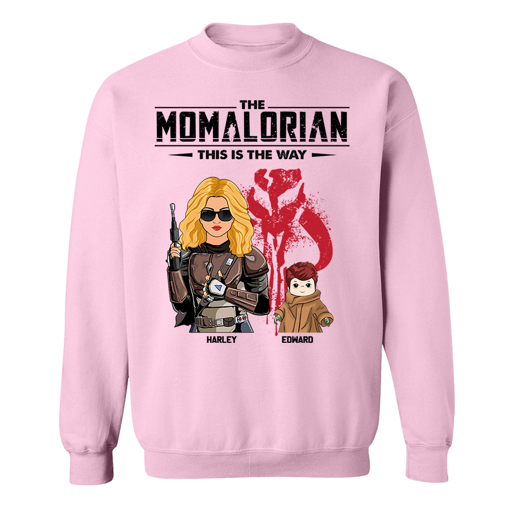The Momalorian With Kids - Personalized Shirt Gift For Mom Dad