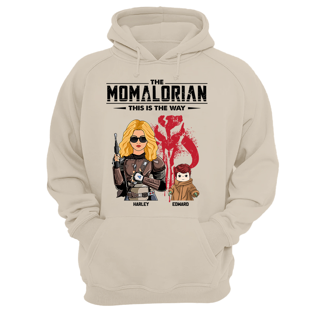 The Momalorian With Kids - Personalized Shirt Gift For Mom Dad