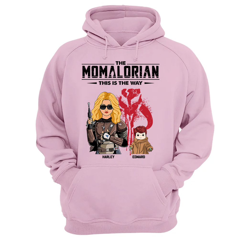 The Momalorian With Kids - Personalized Shirt Gift For Mom Dad