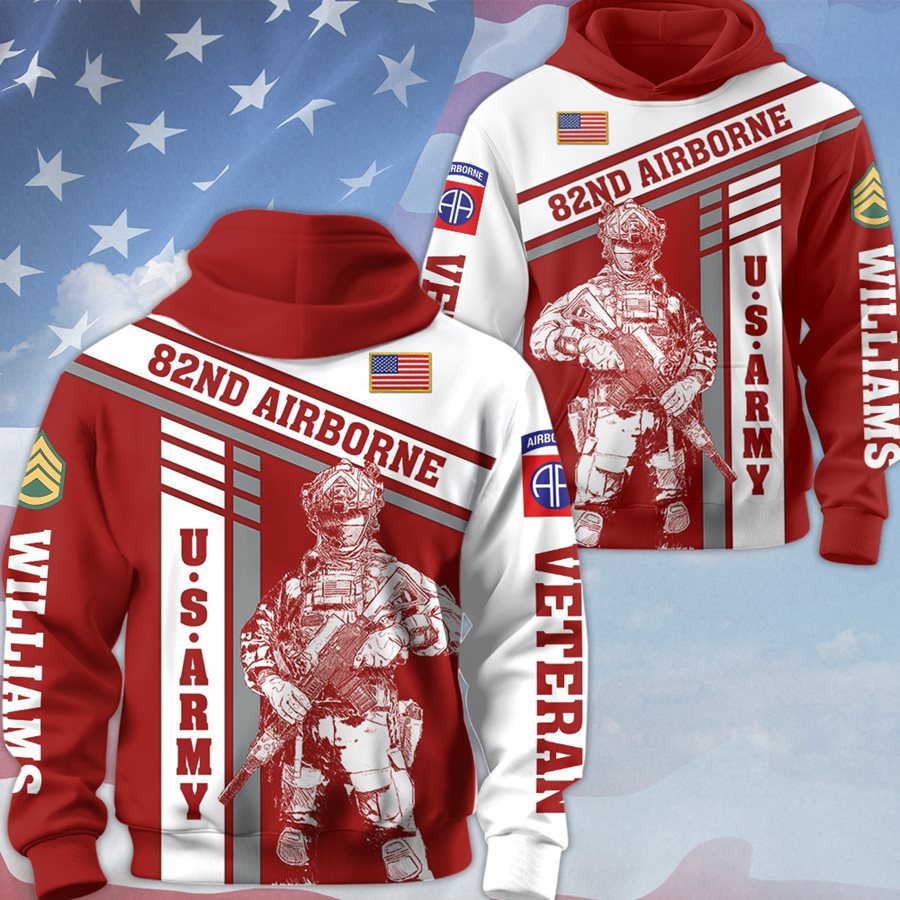 Custom Personalized Veteran All-Over Print Hoodie - Gift Idea For Veteran H2511 Trna