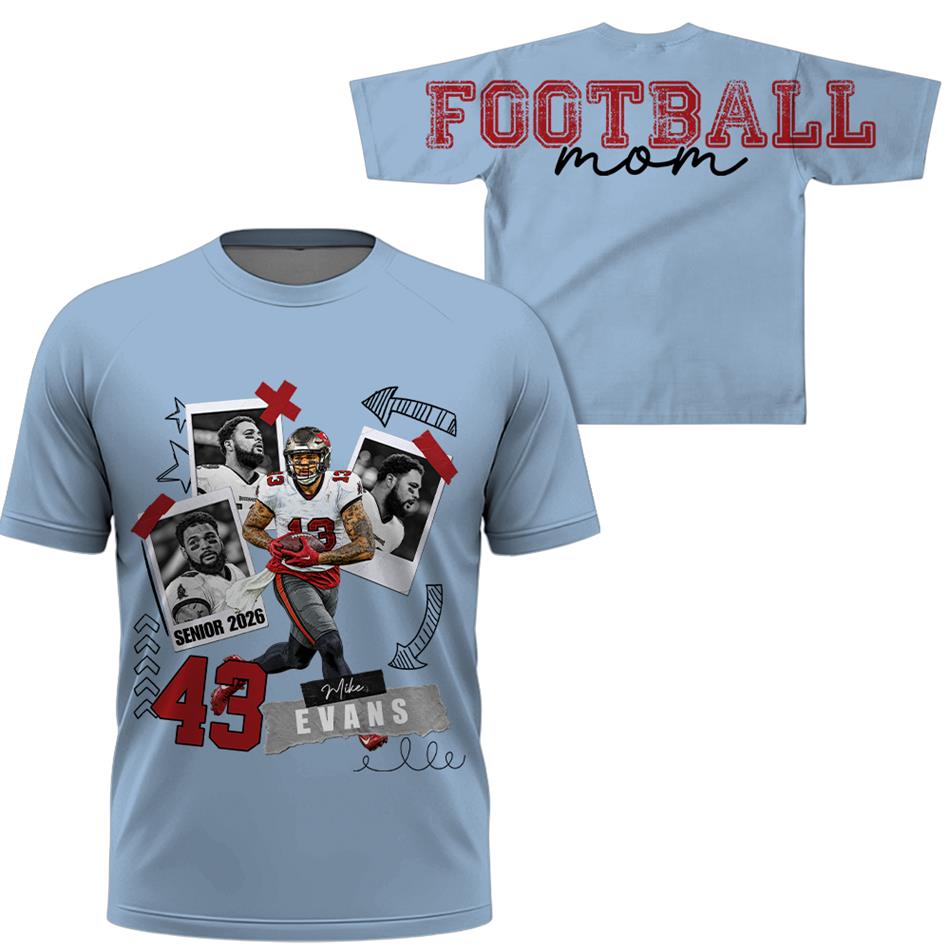 Personalized Senior Football Mom Shirt Sweatshirt Hoodie – Custom Player Photo, Name & Number Game Day For Football Mom Dad Mama H2511 Trna