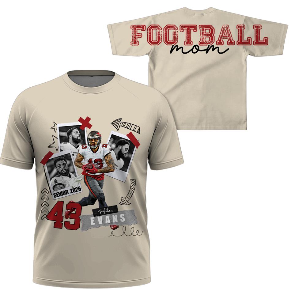 Personalized Senior Football Mom Shirt Sweatshirt Hoodie – Custom Player Photo, Name & Number Game Day For Football Mom Dad Mama H2511 Trna