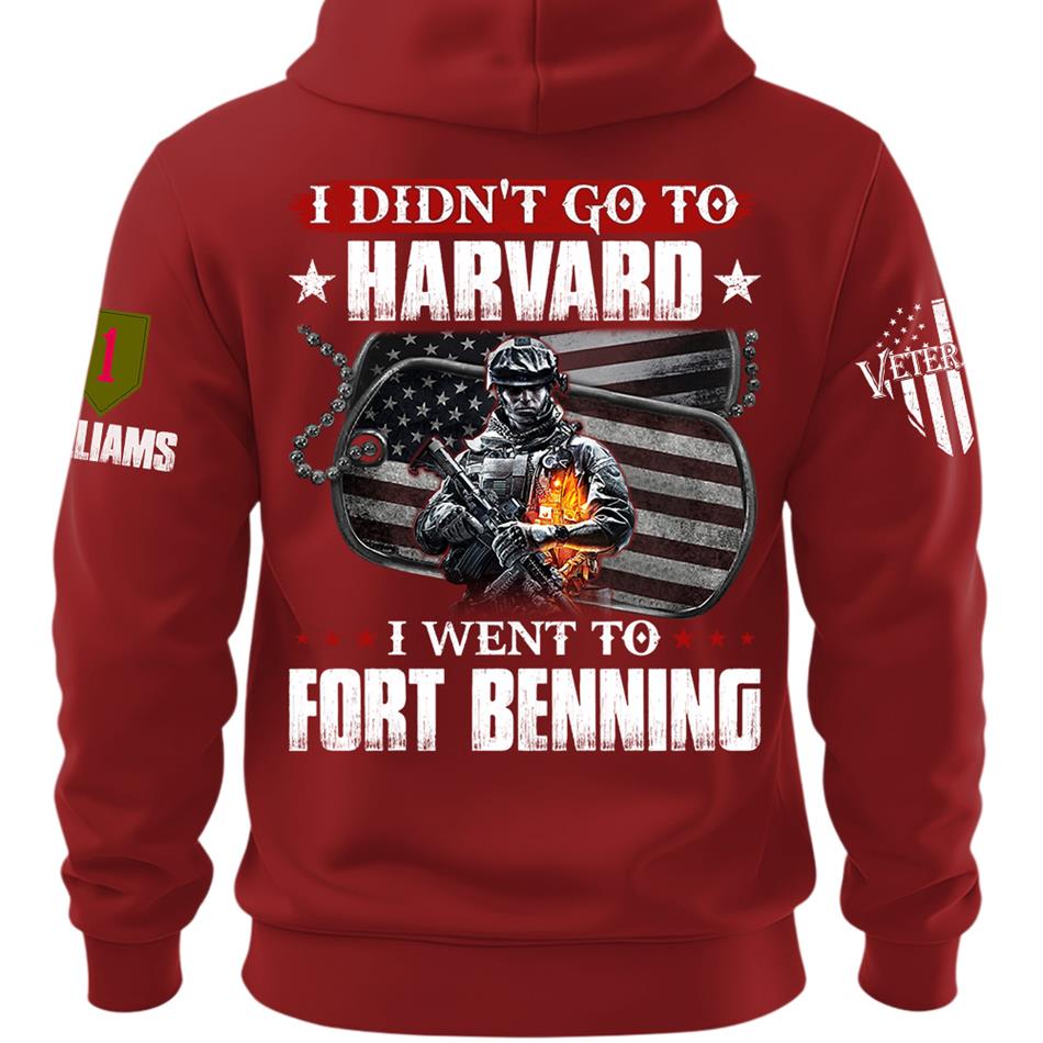 I Didn't Go To Harvard I Went To Military Base Custom Shirt For Veteran Dad Grandpa Veterans Day Shirt H2511 Trna