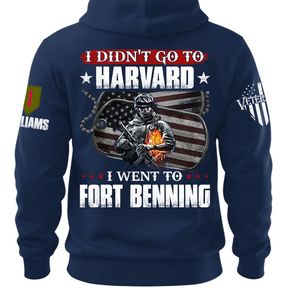 I Didn't Go To Harvard I Went To Military Base Custom Shirt For Veteran Dad Grandpa Veterans Day Shirt H2511 Trna