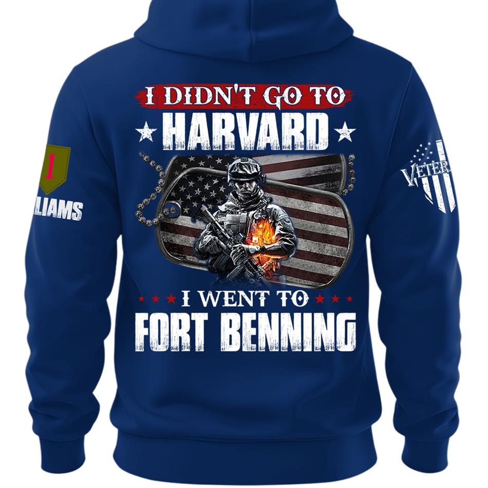 I Didn't Go To Harvard I Went To Military Base Custom Shirt For Veteran Dad Grandpa Veterans Day Shirt H2511 Trna