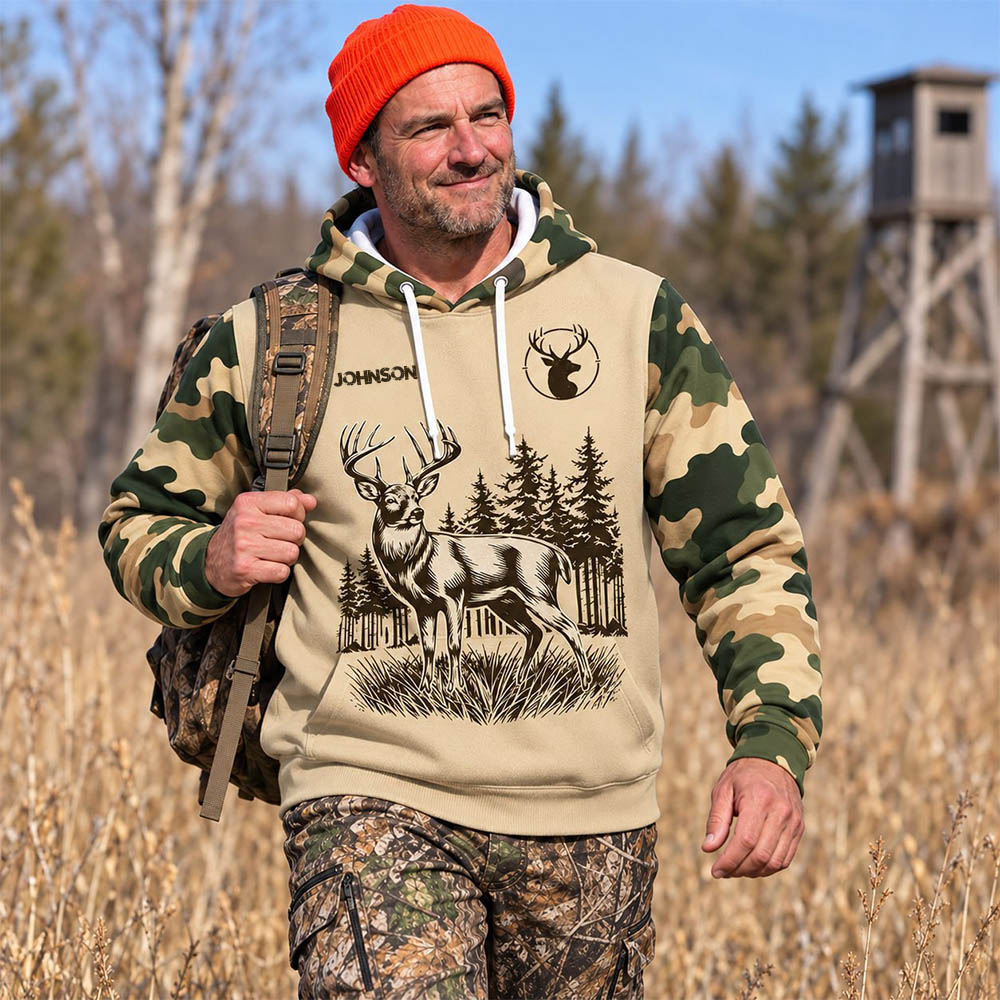 I'm Into Fitness Fitness Deer in My Freezer - Custom Photo Hunting Shirt -  Personalized Gifts for Husband, Dad, Hunters A2110 Pt99