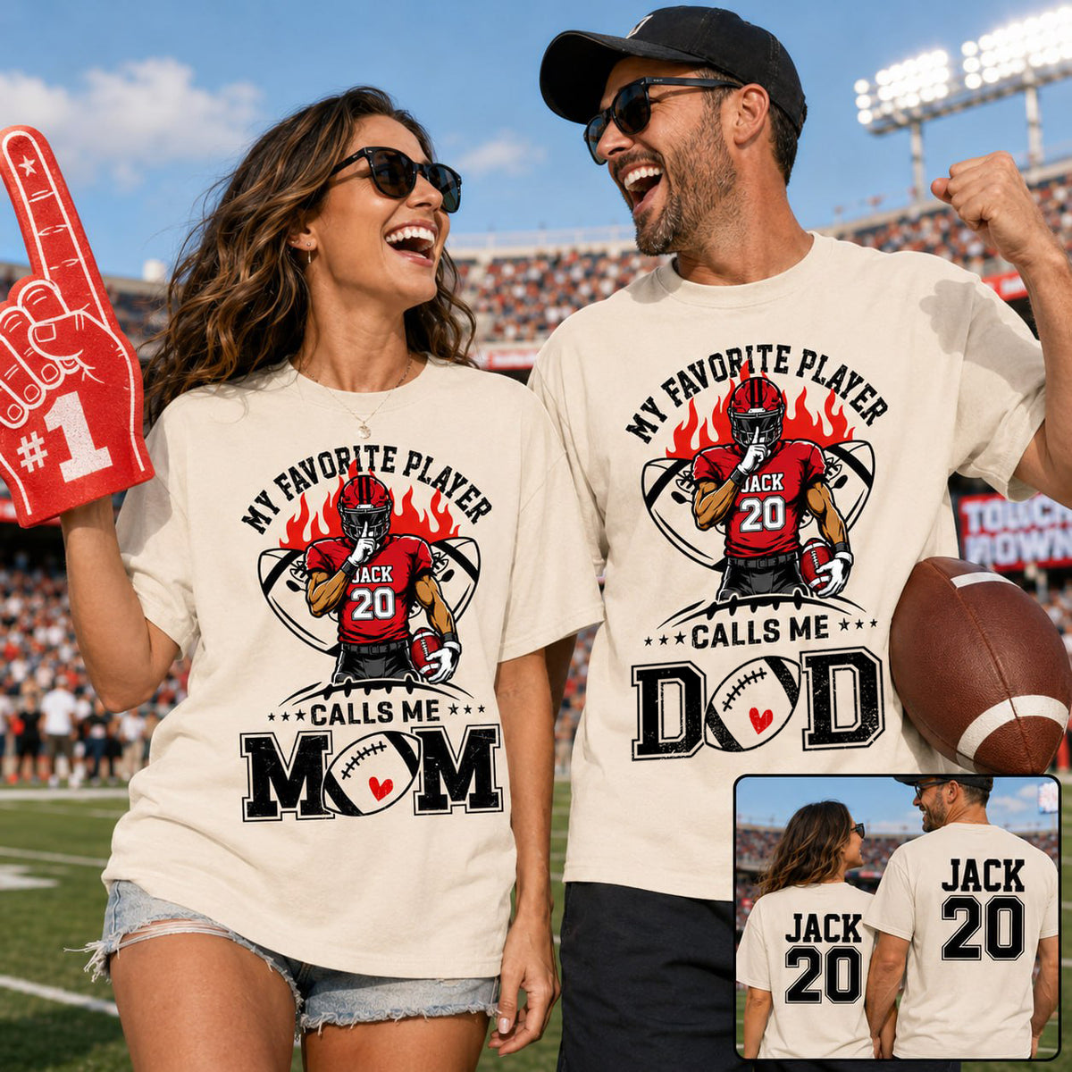 My Favorite Player Calls Me Mom All Over Print Shirt For Family Member Custom Shirt Gift For Football Player Na02 VH01