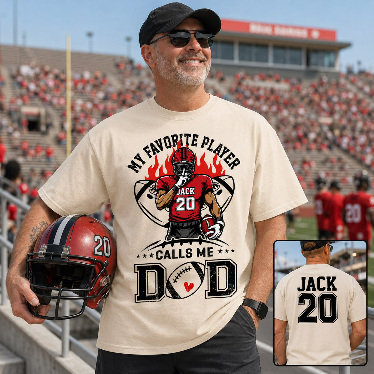 My Favorite Player Calls Me Mom All Over Print Shirt For Family Member Custom Shirt Gift For Football Player Na02 VH01