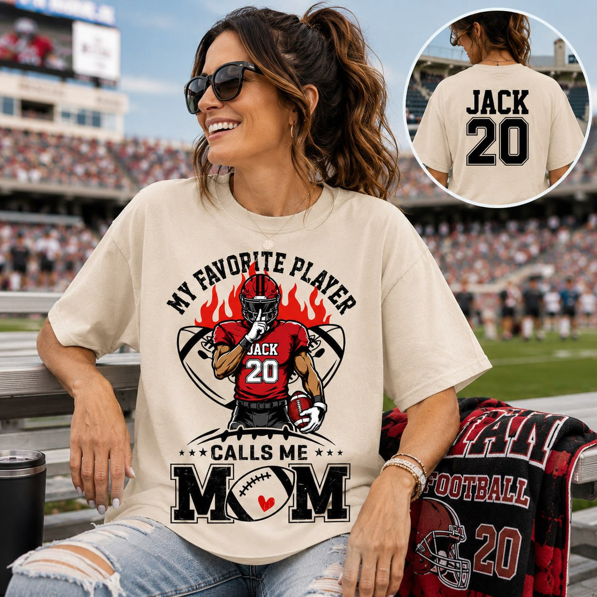 My Favorite Player Calls Me Mom All Over Print Shirt For Family Member Custom Shirt Gift For Football Player Na02 VH01