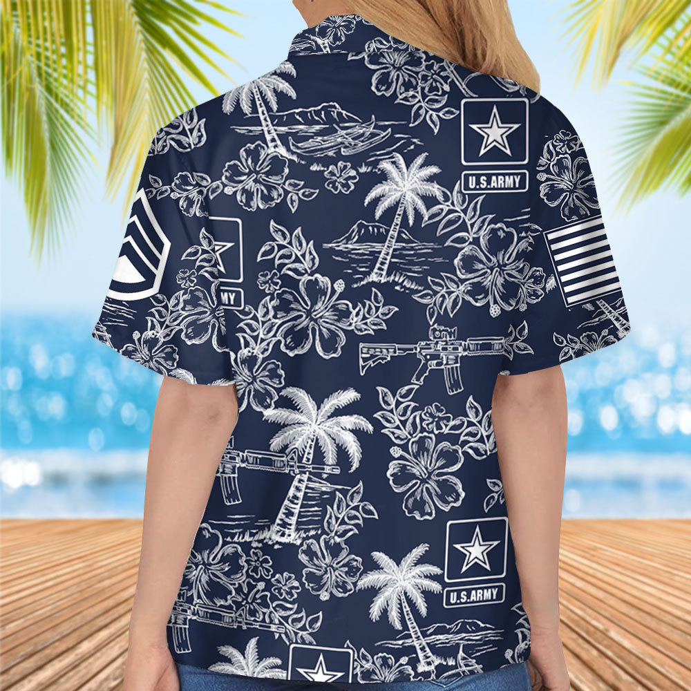 Hawaii Hawaiian Islands Shirt For Veteran Vacation Beach Shirt Available To All Military Branches H2511 Trna