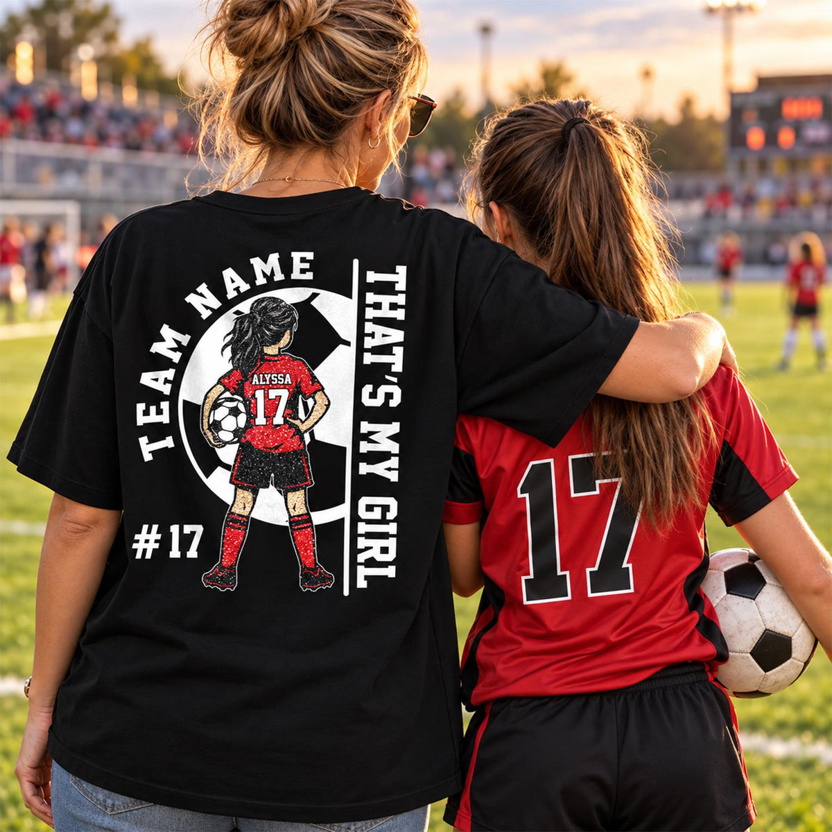 Personalized That’s My Girl Soccer Shirt, Custom Player Name & Number T-Shirt, Soccer Mom Gift Na02 Hv01 DH09