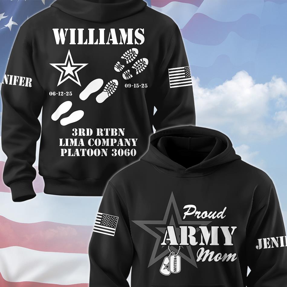 Proud Army Mom Dad Sister Family Members All Over Print Shirt Vr2 Custom Recruit Training Unit Designation Shirt For Proud Military Family Graduate Shirt H2511