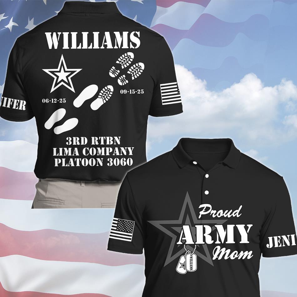 Proud Army Mom Dad Sister Family Members All Over Print Shirt Vr2 Custom Recruit Training Unit Designation Shirt For Proud Military Family Graduate Shirt H2511
