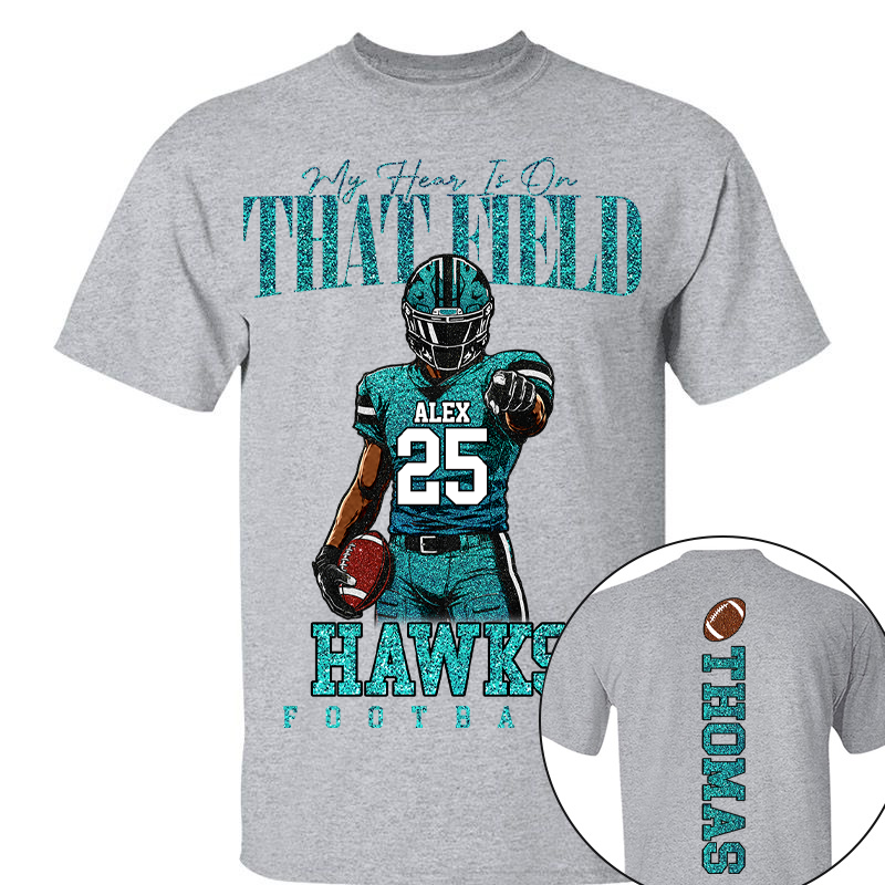 Personalized I Will Always Be Your Biggest Fan, Custom Football Player Arts Gameday Shirt, Gift For Football Mom Grandma Football Lovers  MI209 TH23