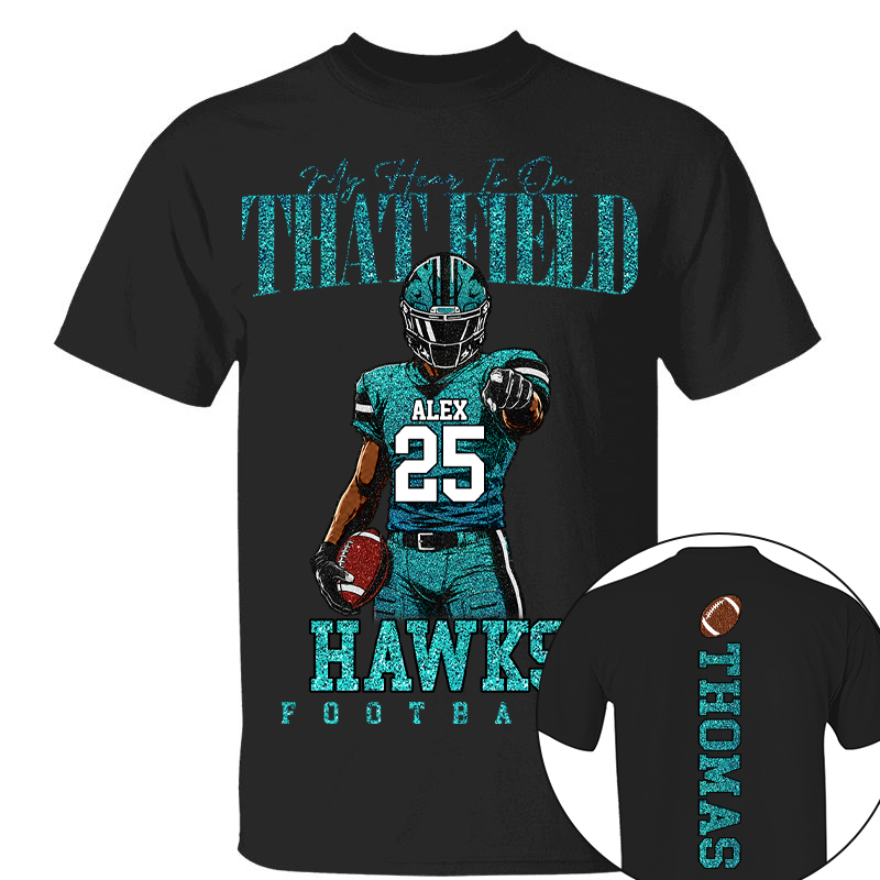 Personalized I Will Always Be Your Biggest Fan, Custom Football Player Arts Gameday Shirt, Gift For Football Mom Grandma Football Lovers  MI209 TH23