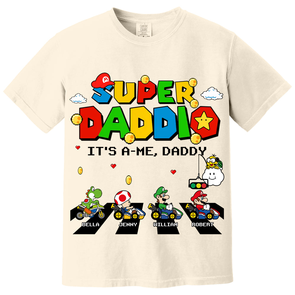 Super Daddio It's A Me Daddy Personalized Shirt Gifts For Dad VH01