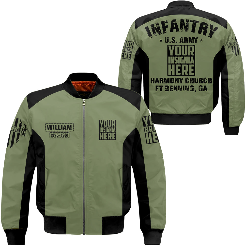 Infantry Military Basic Training Zone Personalized All Over Print Shirt   For Veteran H2511
