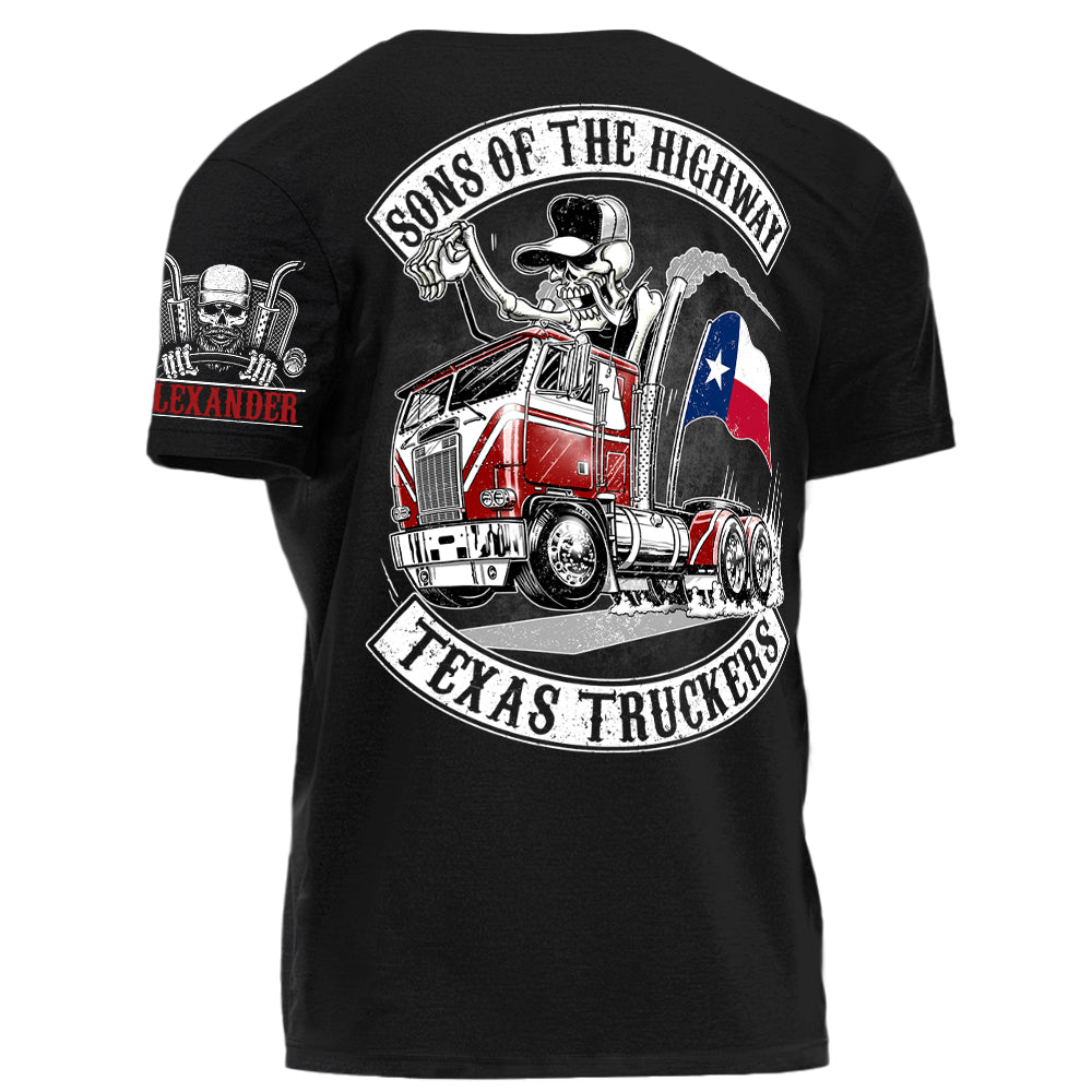 Sons Of The Highway American States Truckers Personalized Shirt For Trucker H2511