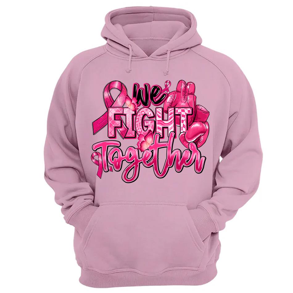 We Fight Together Breast Cancer Pink Ribbon Shirt H2511 Trna