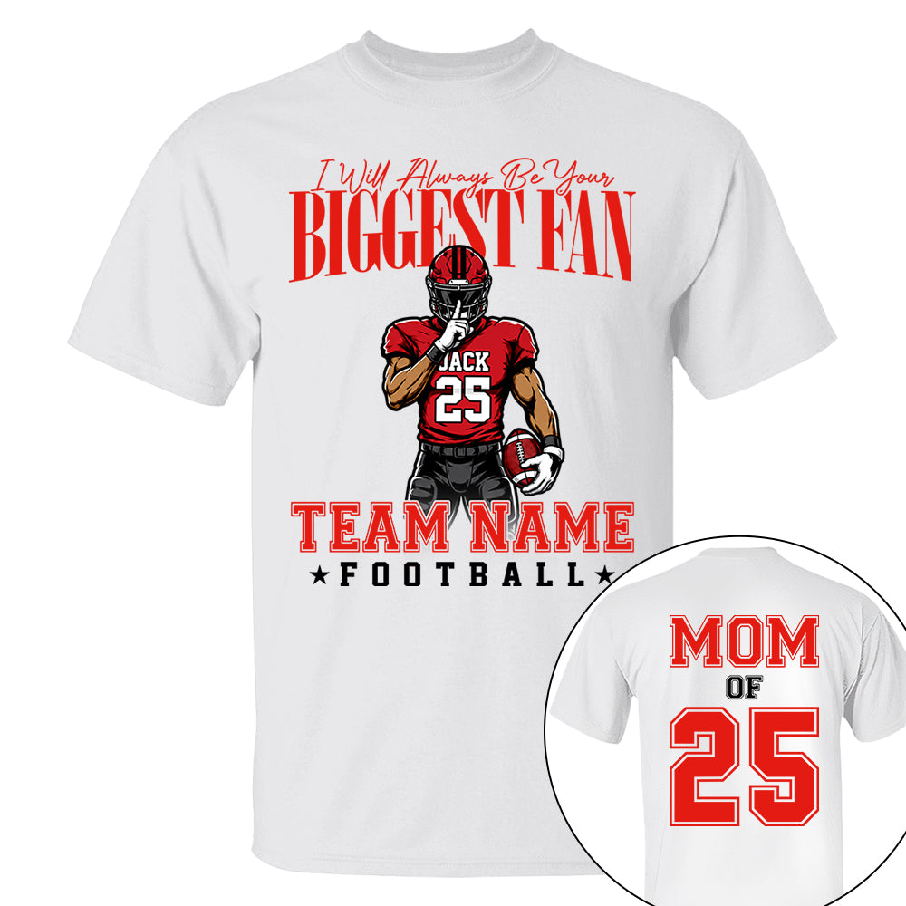 My Heart Is On That Filed Custom Football Mom Shirt L0411 VH01