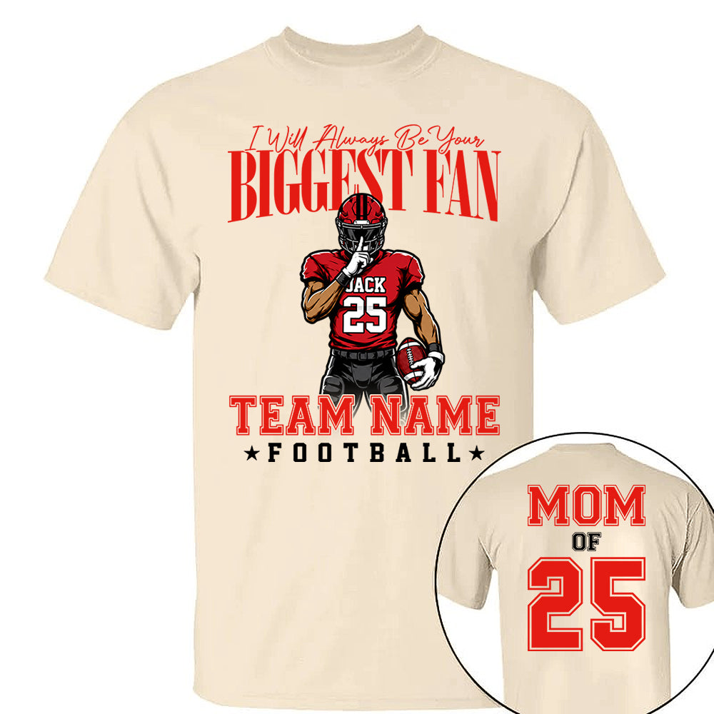 My Heart Is On That Filed Custom Football Mom Shirt L0411 VH01