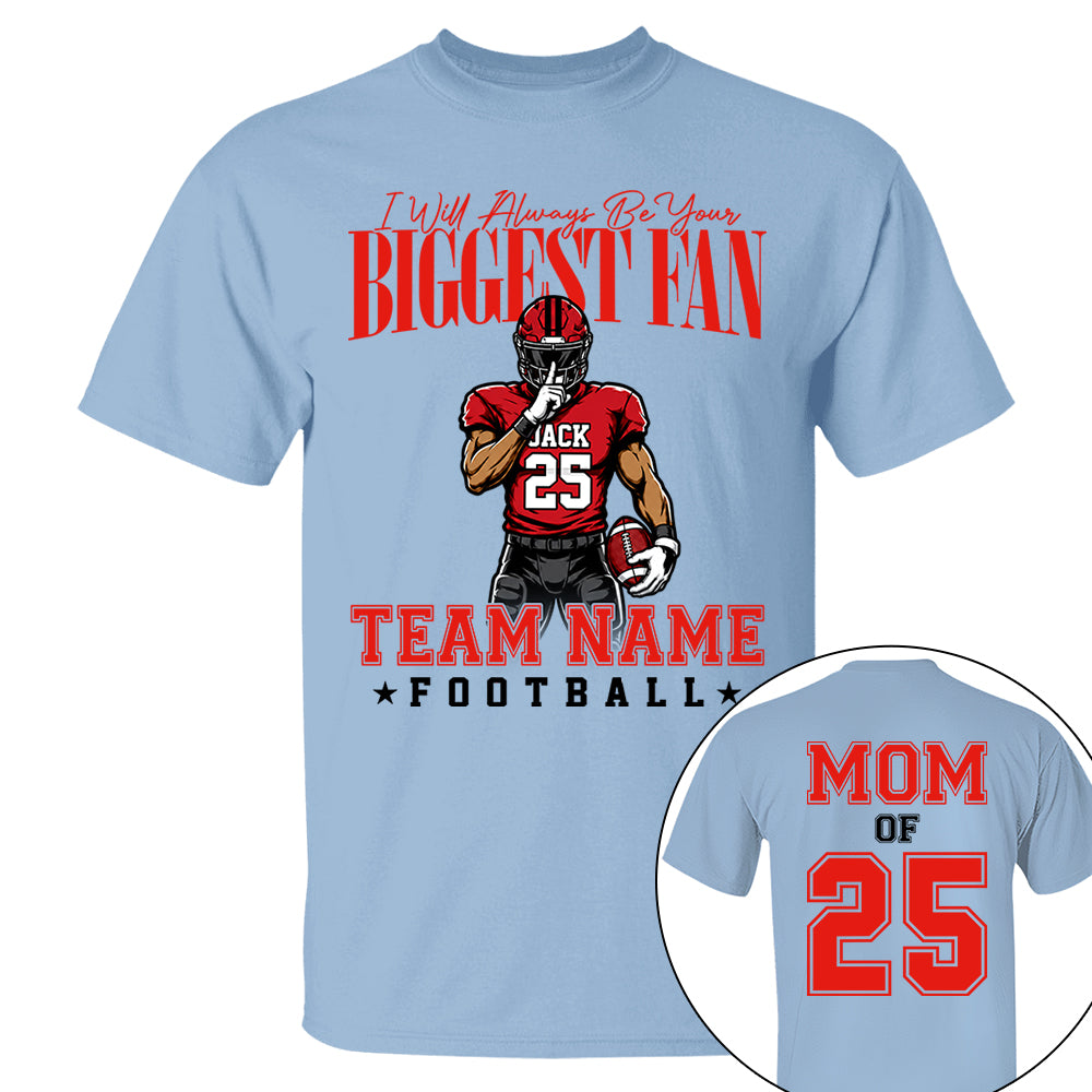 My Heart Is On That Filed Custom Football Mom Shirt L0411 VH01