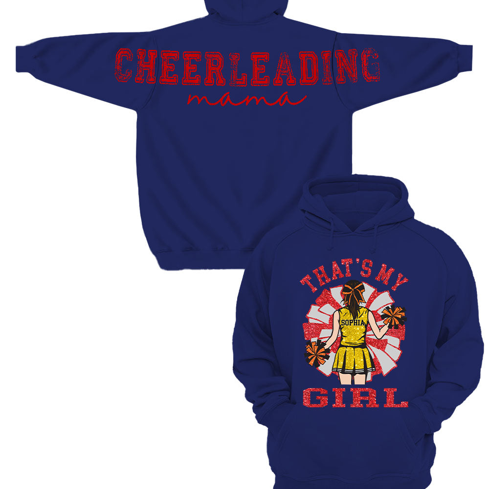 Personalized That's My Girl Cheerleading Mom Shirt, Custom Large Back Graphic Cheer, Gift For Cheer Mom Cheerleader Lovers MI209 Nh00