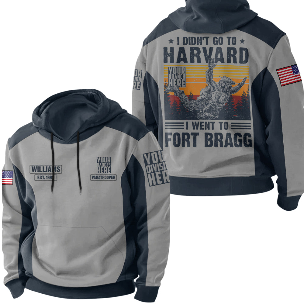 Design Custom Badges I Didnt Go To Harvard I Went To Military Base Personalized All Over Print Shirt For Veteran H2511