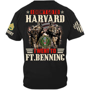 I Didn't Go To Harvard I Went To Military Base Custom Shirt Gift For Military Veteran H2511 Trna