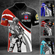 Personalized Proudly Served Soldier Division Rank All Over Print Shirt Hoodie For Soldier Veteran Patriot Shirt H2511 Trna
