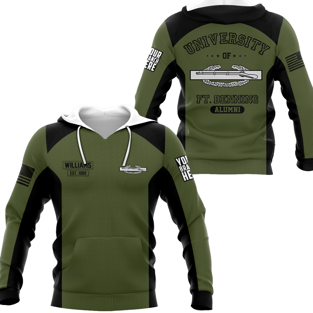 Custom Badges   Design University Of Military School Personalized All Over Print Shirt For Veteran H2511
