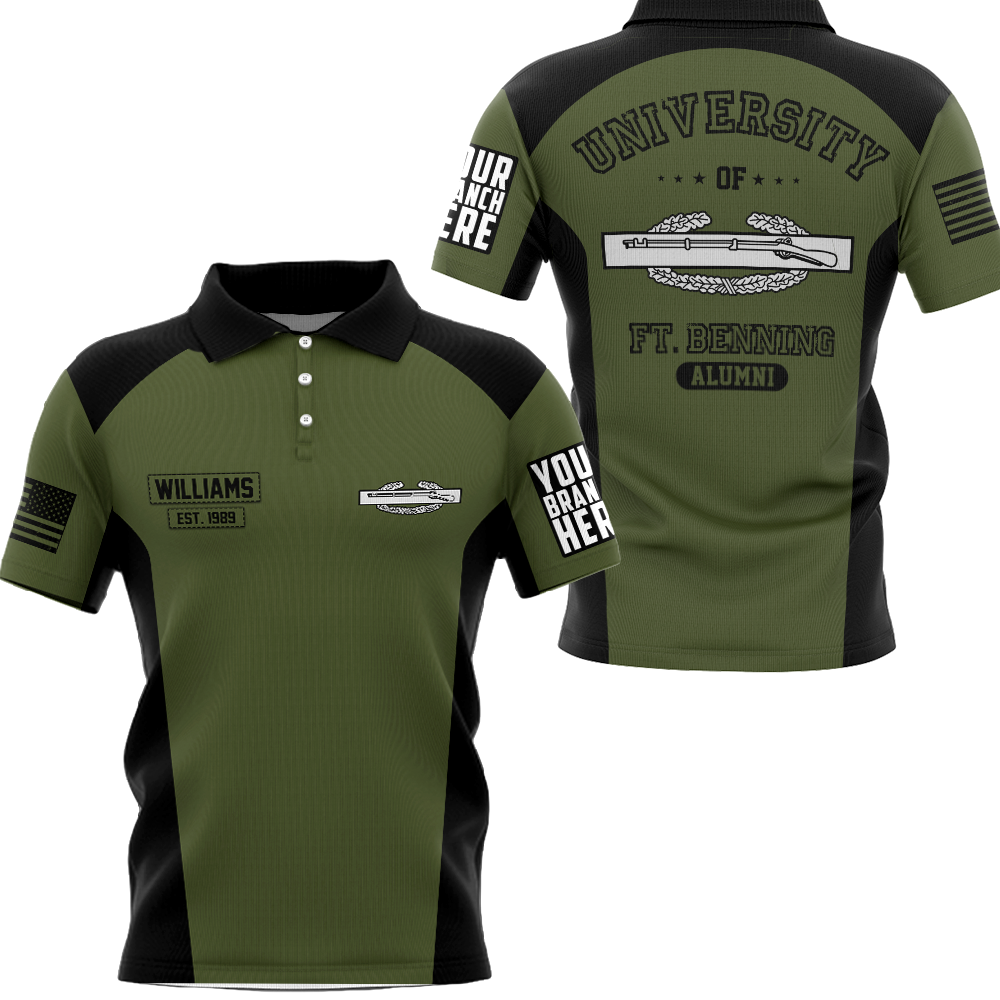 Custom Badges   Design University Of Military School Personalized All Over Print Shirt For Veteran H2511