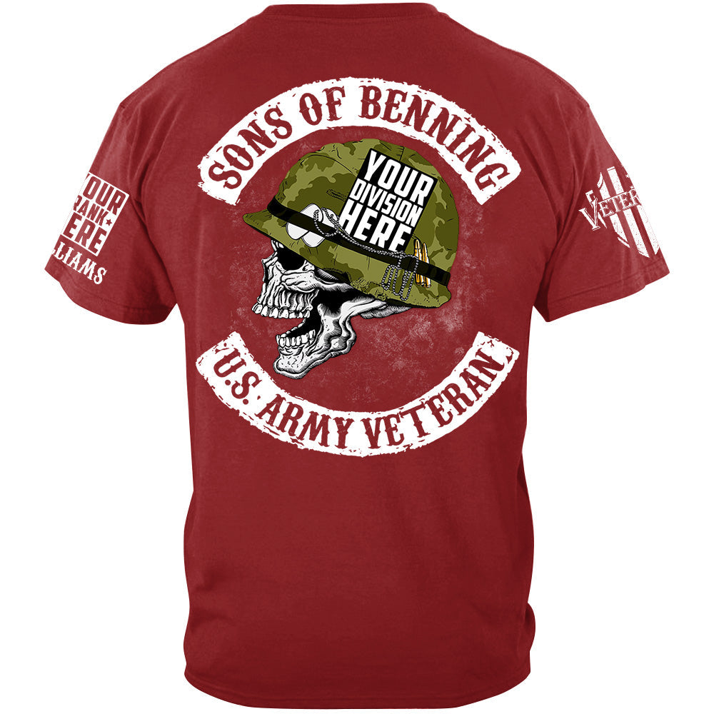 Sons Of Military Base US Veteran Custom Division Logo Shirt For Veteran H2511