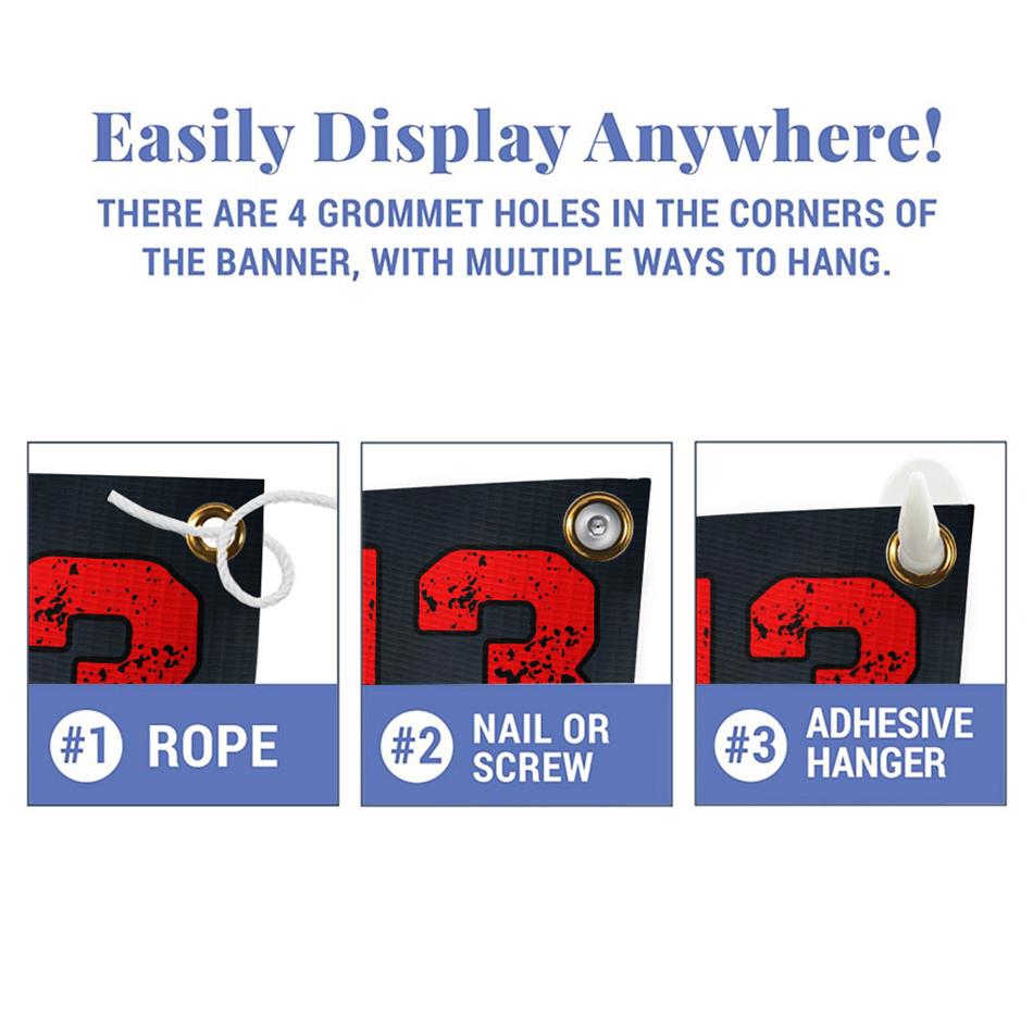 American Football Custom Player Sports Banner Game Day Banner For Football Families H2511 Trna