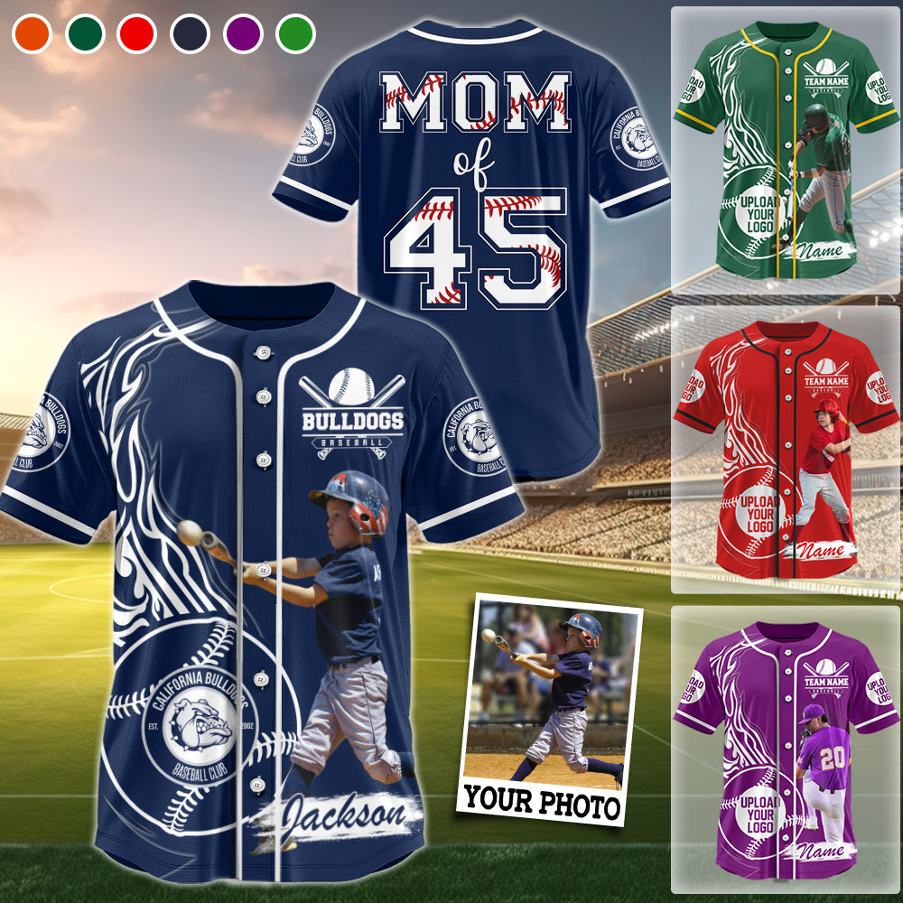 Personalized Family Baseball Jersey Gift For Baseball Lovers Custom Photo Baseball Players H2511 Trna