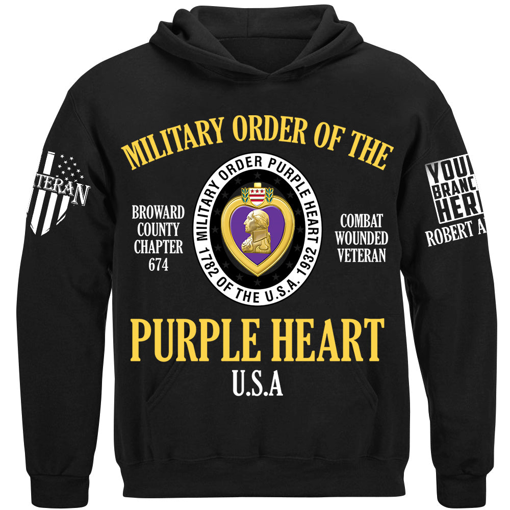 Military Order Of The Purple Heart Custom Shirt For Combat Wounded Veterans H2511