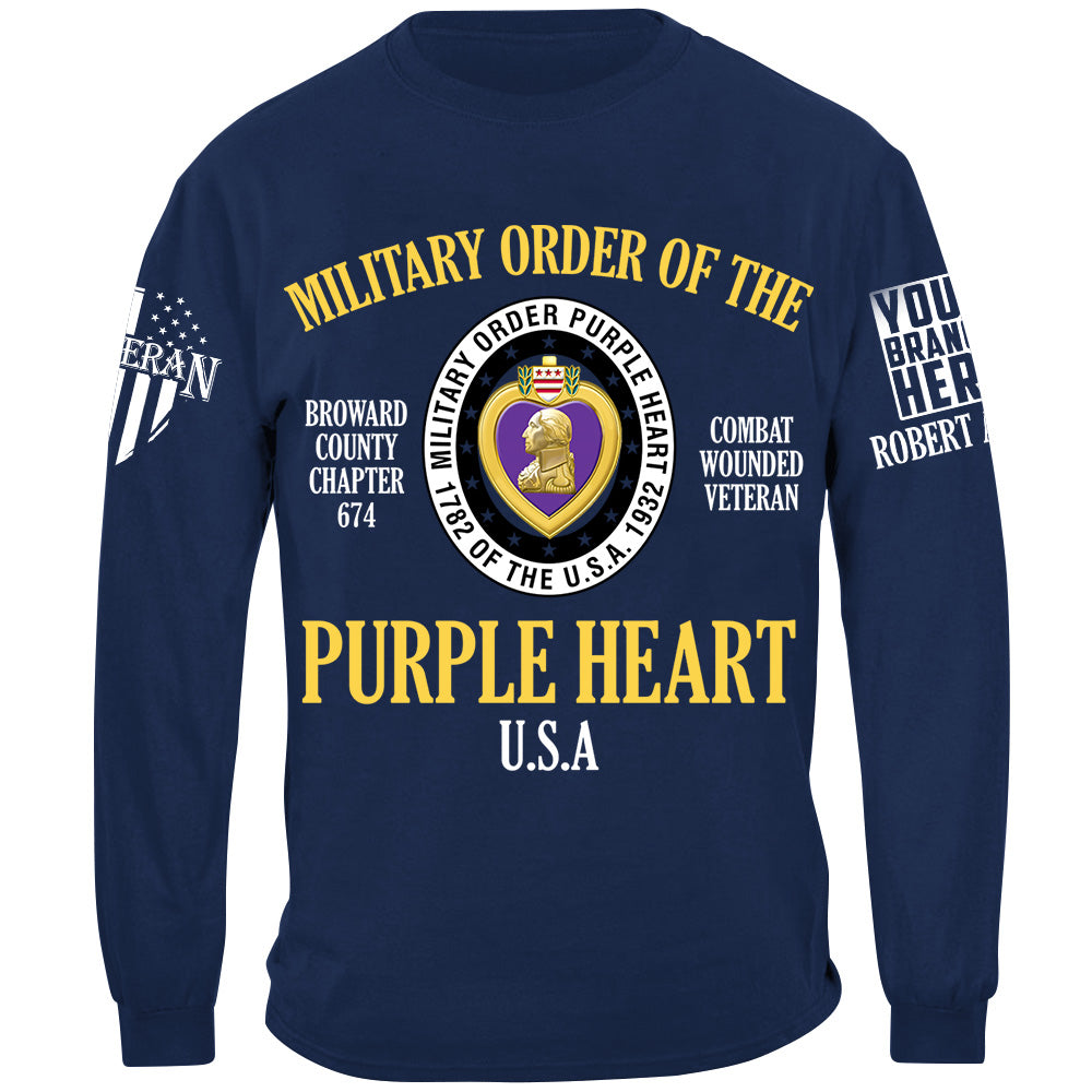 Military Order Of The Purple Heart Custom Shirt For Combat Wounded Veterans H2511